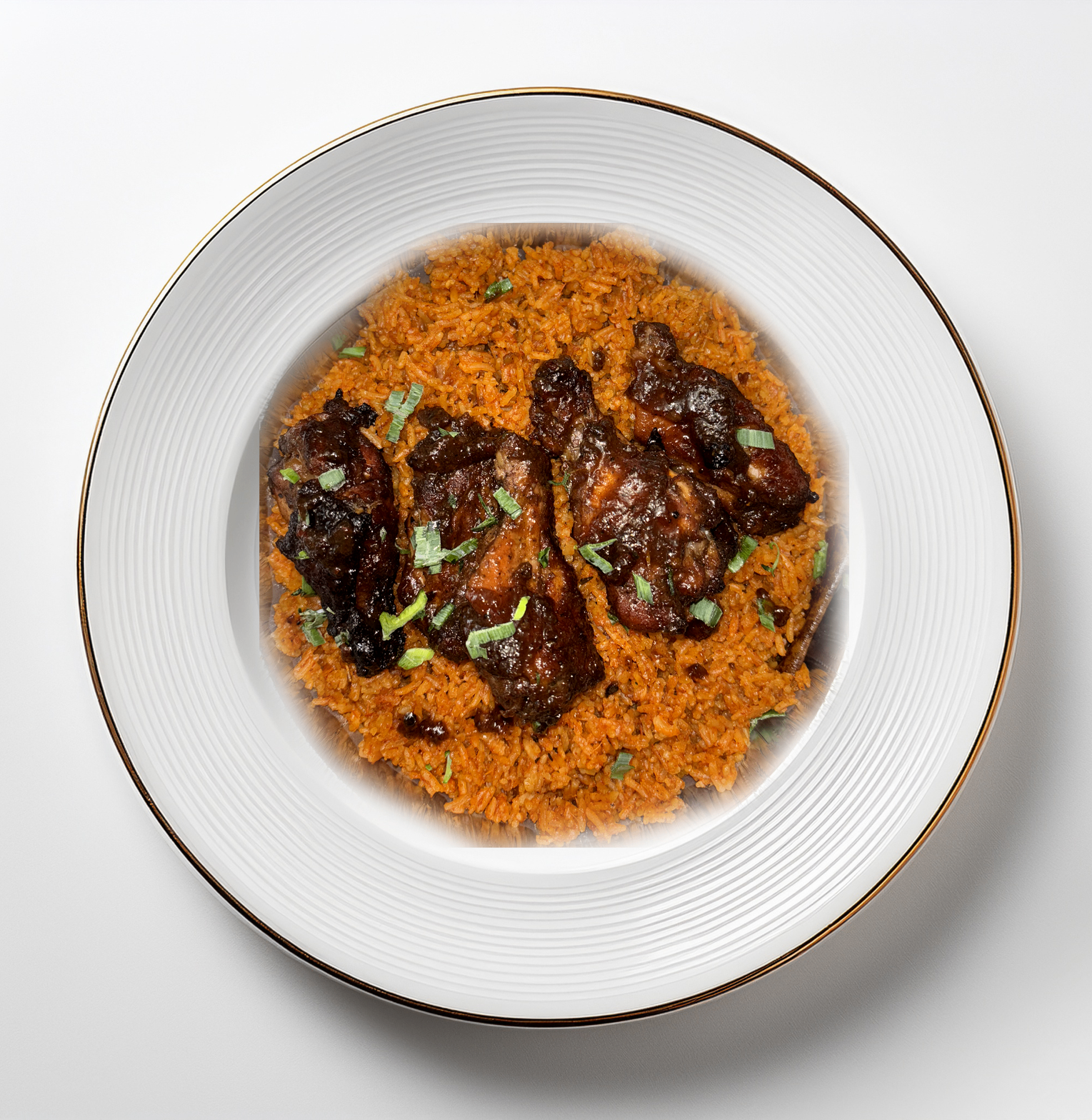 Jollof Rice & Jerk Wings